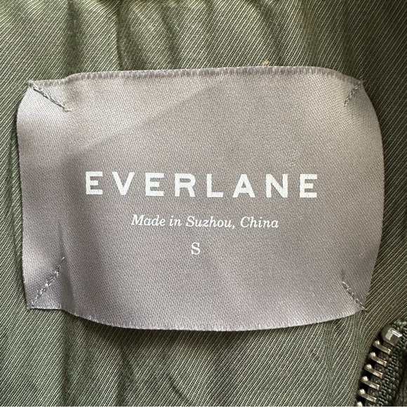 Everlane Jacket E2 Bomber Zip Up Olive Green S - Picture 8 of 12
